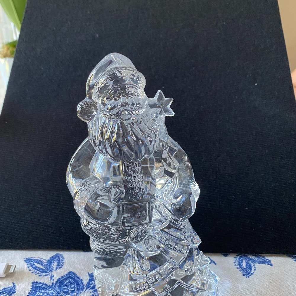 Waterford Crystal Santa With a Tree